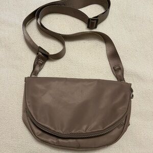 Chic Taupe Crossbody Bag